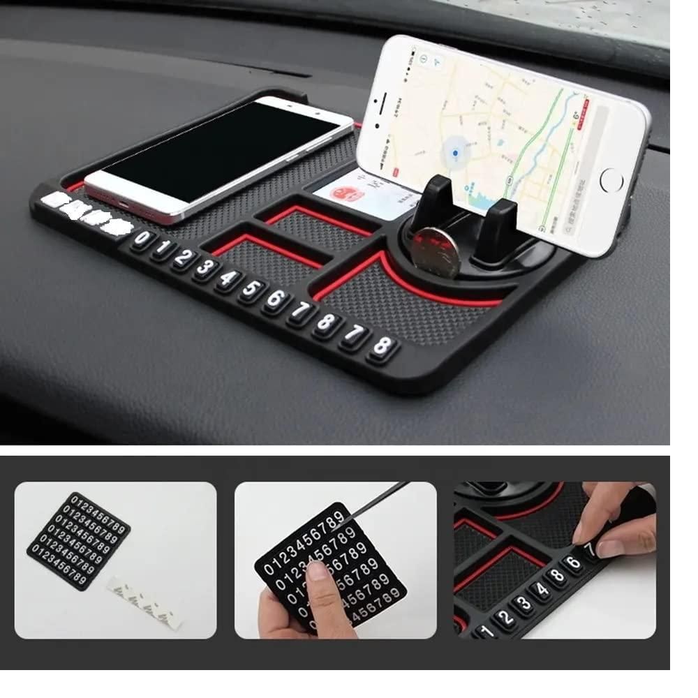 Car Accessories Multifunction Phone GPS Holder Anti-Slip Silicone Pad and Car Mobile Holders for Car Dashboard